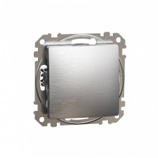 Вимикач одноклавішний кнопочний Schneider Electric Sedna Design Матовий алюміній SDD170111